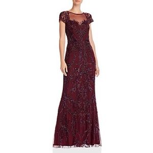 Adrianna Papell Women’s Beaded Mermaid Formal Gown